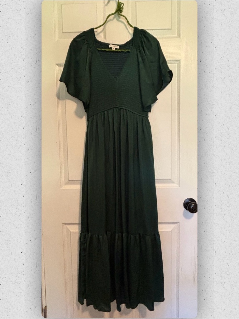 Baltic Born Smocked Flutter Sleeve Maxi Dress